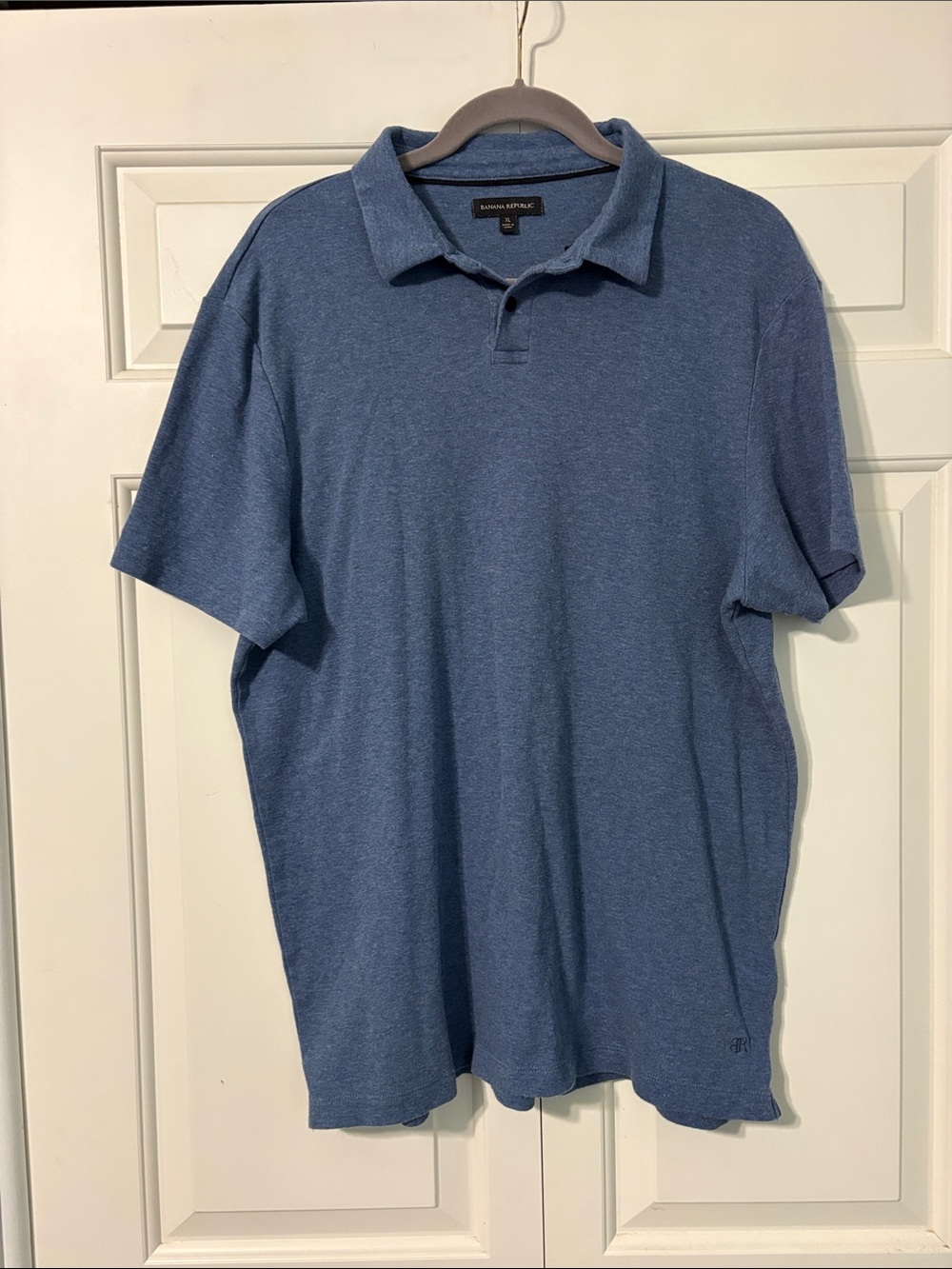 Banana Republic Heathered Blue Men's Polo